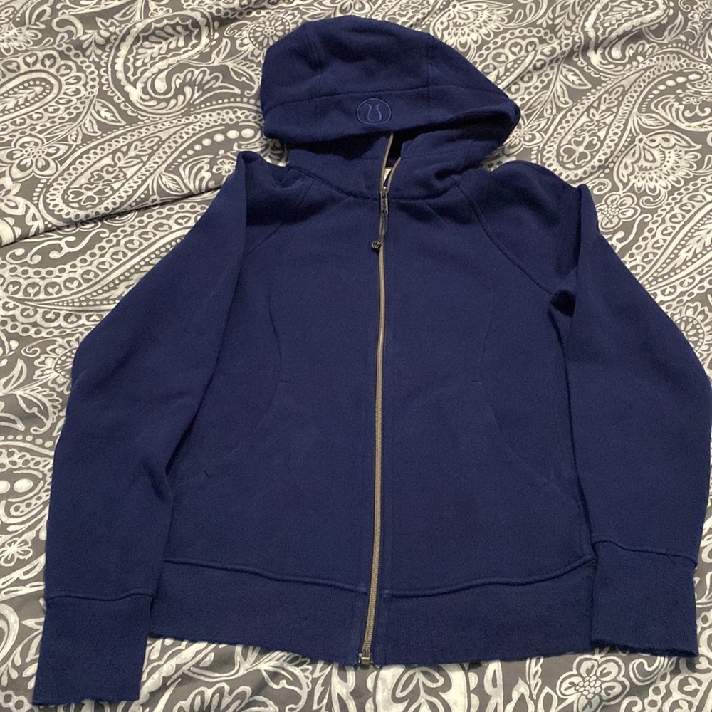 Lululemon full zip scuba Navy